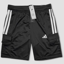 Image of Adidas Tiro Cargo Shorts - NWT Mens Size Large-Tall Black / White - #48490-D3