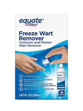 Equate Freeze Wart Remover, Precision Metal Tip, 1.67 fl oz, 18 App/BOX DAMAGE