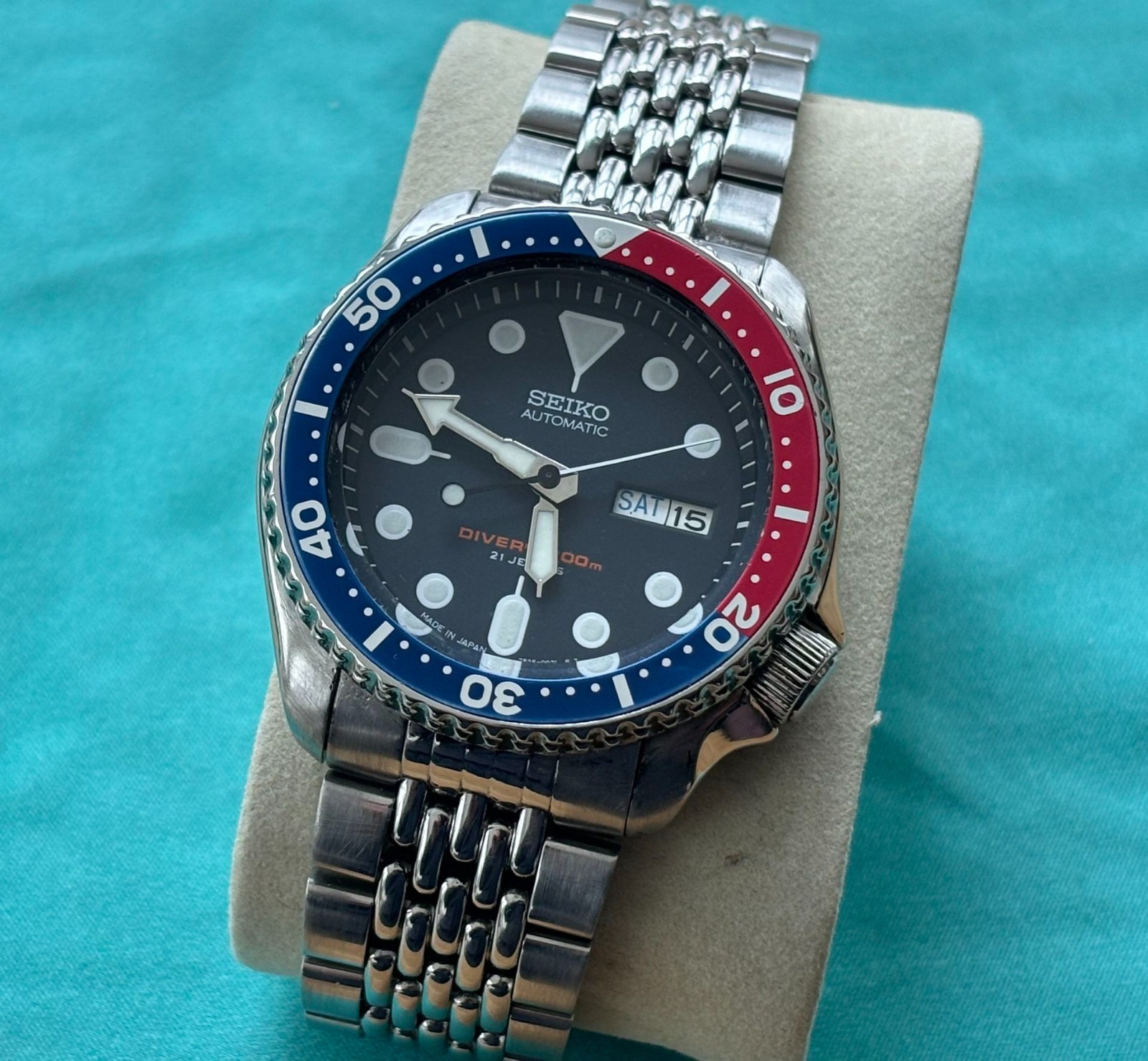 Seiko Automatic Diver Pepsi SKX009J Japan Men's Watch