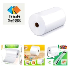 Durable 6 Mil Clear Poly Tubing Roll 8" x 350' - Perfect for Candy & Packaging