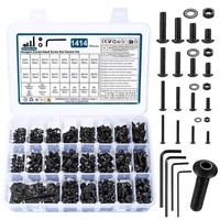 Schrauben Set 1414 StüCk M2 M3 M4 M5 Mit Unterlegscheiben Und Muttern