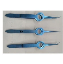 Titanium Hair Transplant Tweezers forceps 3 Pcs
