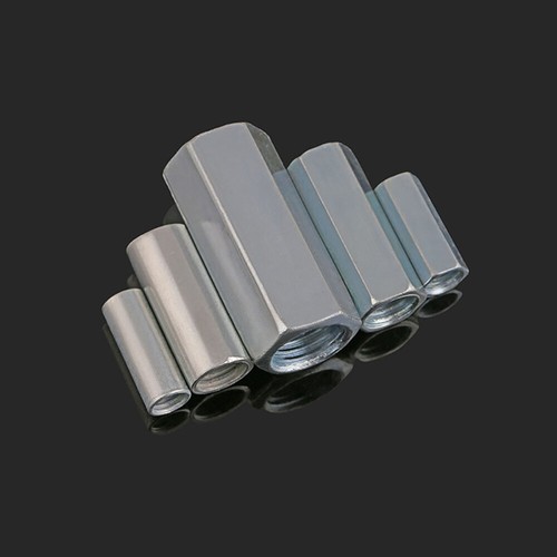 Verbindungsmuttern M6x30x10mm 10er-Set - Verzinkter Stahl Für Maschinenbau