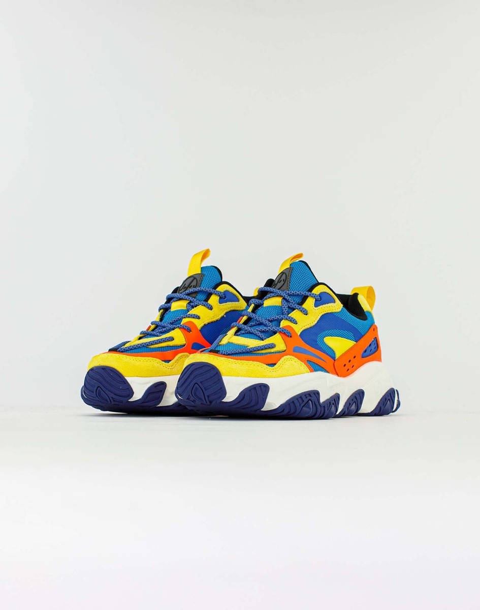 JAVI Engage 13 Men\'s Sneakers Size 13 Blue Orange Yellow Dad Shoes Chunky Clunky Men main image 3