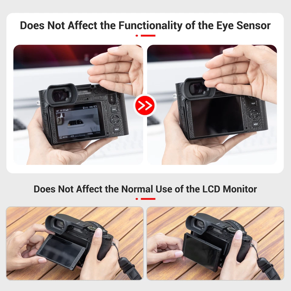 JJC Camera Long Eye Cup Eyecup Soft Eyepiece for Leica Q343 / Q3 Anti-scratches - Image 2 of 4