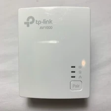 Used Single TP-Link AV1000 Gigabit Powerline Adapter RJ45 Ethernet Expansion