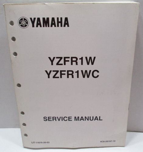 2007 07 Yamaha YZF R1 W WC OEM Service Manual LIT-11616-20-53