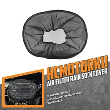 Air Filter Cleaner Oval Rain Sock Cover Dustproof Fit For Harley Touring Dyna
