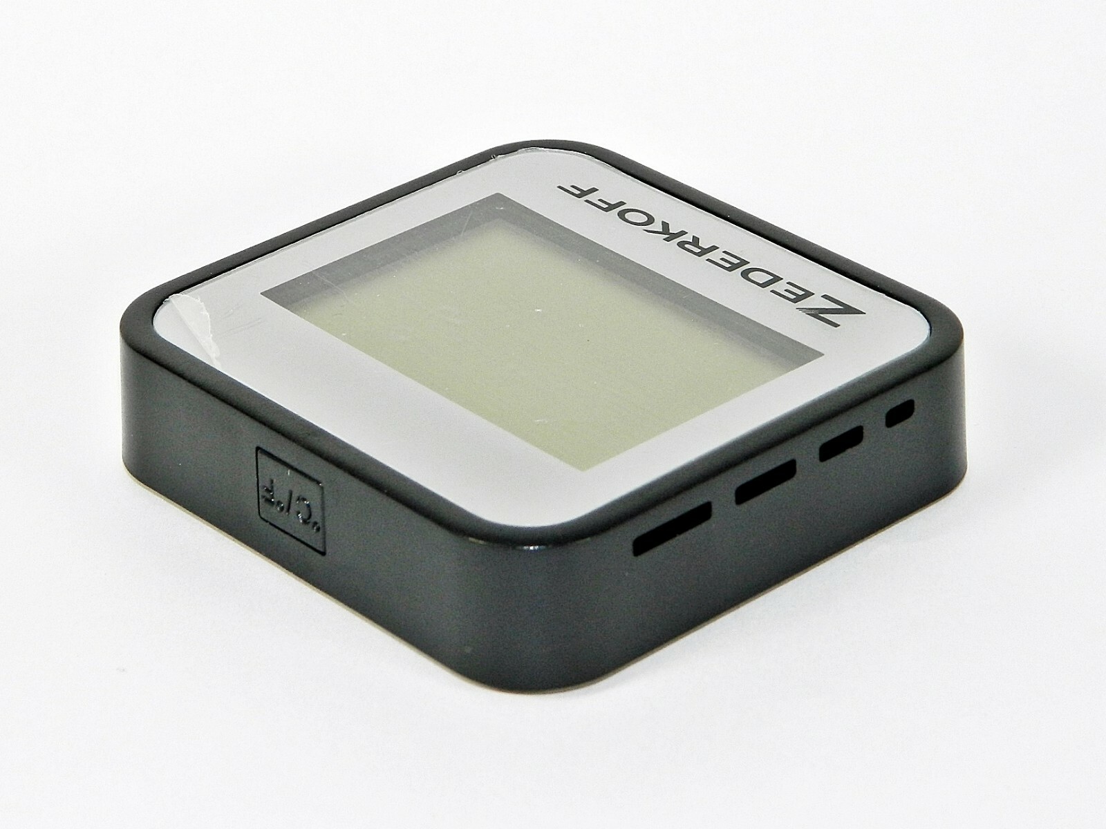ZEDERKOFF Square Digital Hygrometer Silver Cigar Humidor