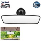 Wide Car Truck Universal Rear View Mirror Glass Suction Cup Stick On Interior