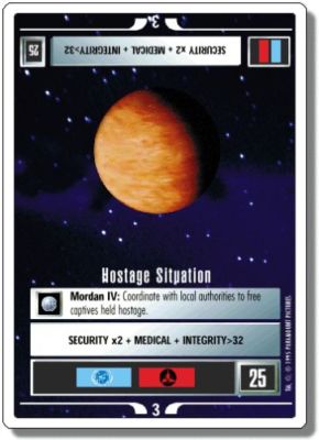 Star Trek CCG Introductory 2 Player Game Hostage Situation