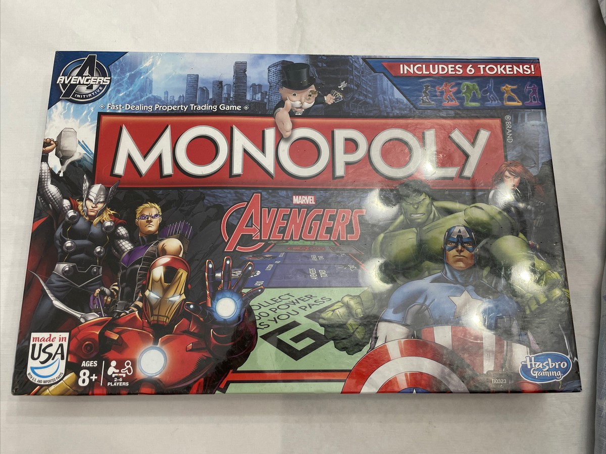 Hasbro Marvel Avengers Monopoly Game 2014 OUT OF PRINT NEW SEALED