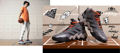 new adidas EXHIBIT B Mid CANDACE PARKER Basketball Shoes Women's 7.5 or 8.5 gray
