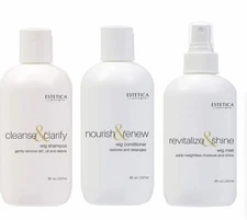 Estetica Designs Cleanse Wig Shampoo & Norish & Renew Conditioner & Wig Shine