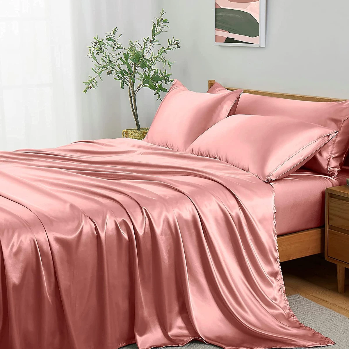 Satin cheap sheet set