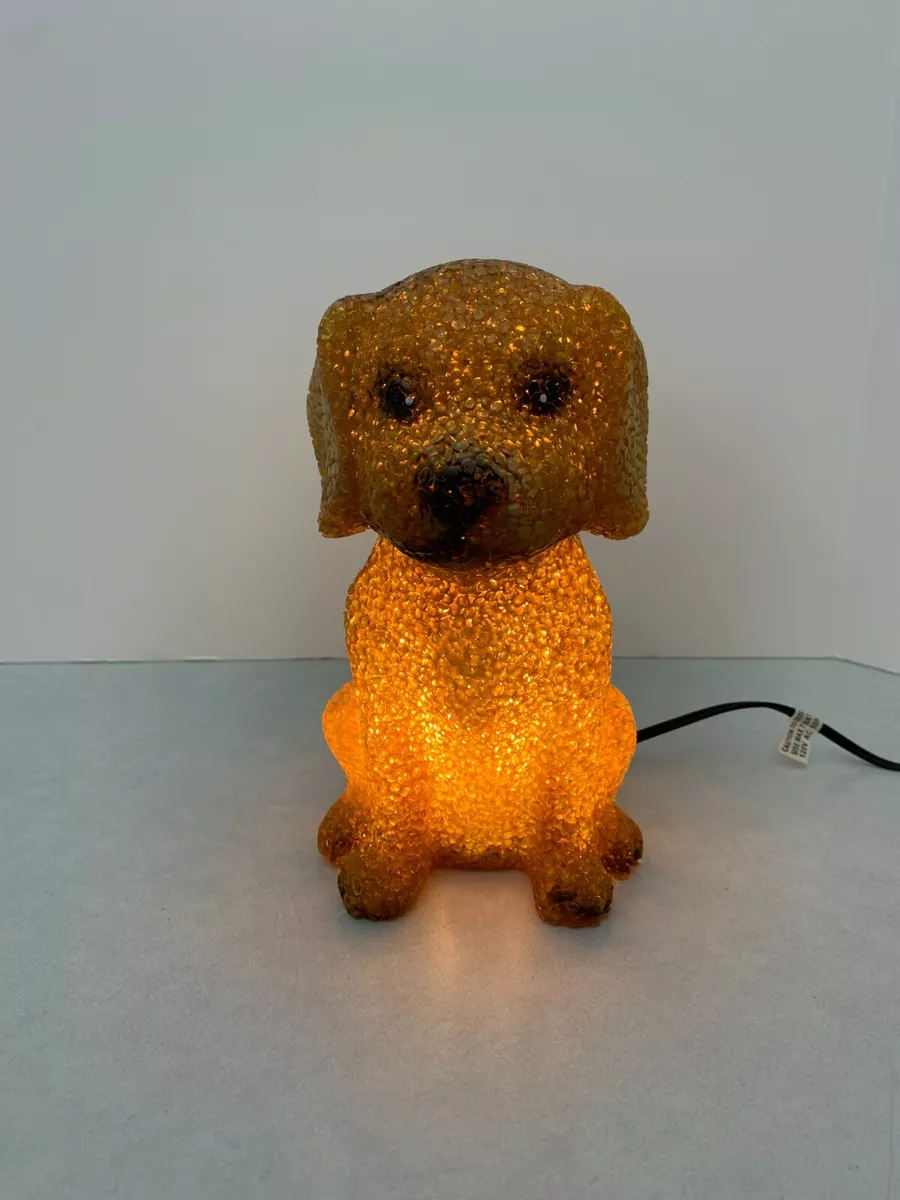 Gold dog sales lamp