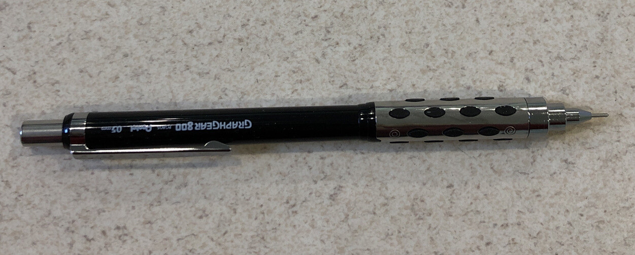 Pentel Graphgear 800 Mechanical Drafting Pencil, Black Barrel 0.5 mm PG805-A