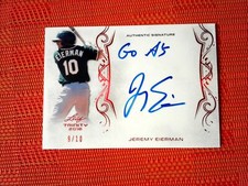 2018 Leaf Trinity Signatures Red 9/10 Jeremy Eierman #A-JE1 Auto
