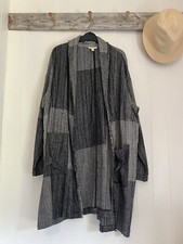 Eileen Fisher Kimono Jacket In A Lovely Arty Design One Size 56” Ch