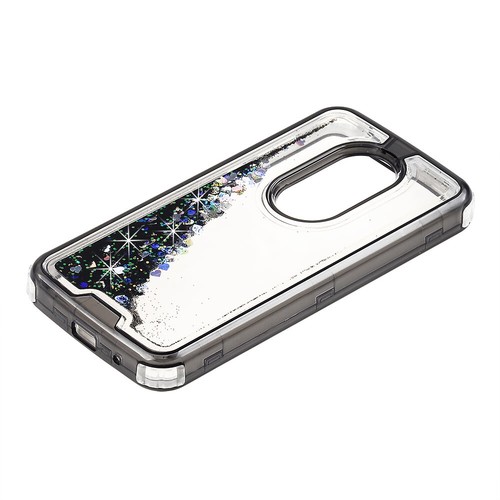 For Motorola Moto E5 Plus | Supra - Waterfall Glitter Liquid Armor Cover Case - Picture 3 of 36