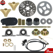 Go Kart Drift Trike Rear Live Axle Kit, Sprocket  Hub,Hub,Chain,Brake Assembly