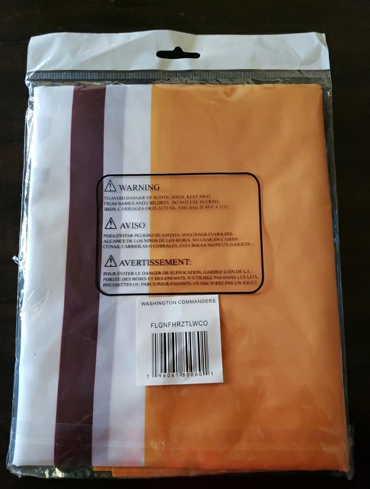 Redskins NFL Fútbol BANDERA 3X5 Washington Banner Commanders Hombre Cave Bar Banderas Foto 3 de 4