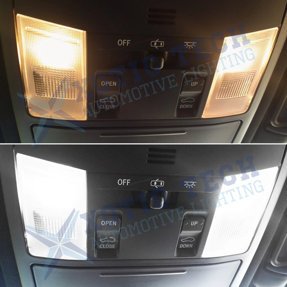Kit de paquete de domo de mapa interior LED blanco + luz inversa para Scion tC 2005-2016 Foto 2 de 4