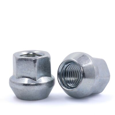 20 PCs 12x1.75 Open End Bulge Acorn Lug Nuts - Zinc Finish, Universal Fit For Wheels 4 thumbnail image