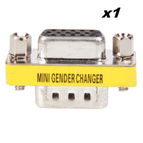 New 15 Pin VGA SVGA Female to Male Gender Changer Coupler Adapter wholesale lots - Picture 6 of 12