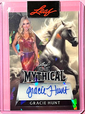 GRACIE HUNT 2024 LEAF EXOTIC MYTHICAL PEGASUS SIGNATURE AUTOGRAPH AUTO CARD 1/1
