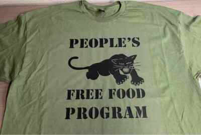 Black Panther Party Free Food Program Long Sleeve t-shirt Protest Revolution