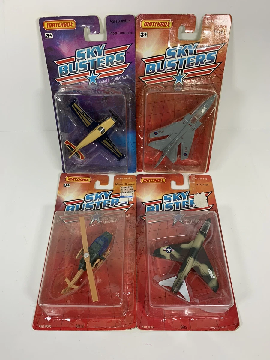 Matchbox Diecast Sky Busters Military Planes Jets Helicopter Lot