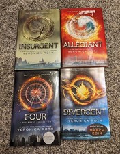 4 Divergent Series Books -3 HB and 1 large PB (Divergent) -Veronica Roth