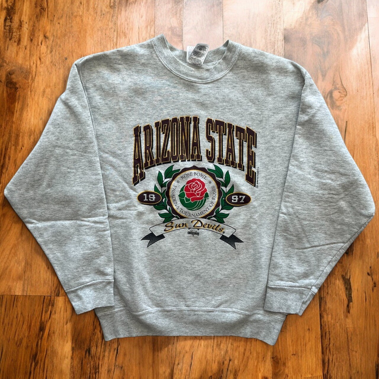 Vintage 1997 Arizona State Sun Devils Rose Bowl Crewneck Sweatshirt Size M Medium