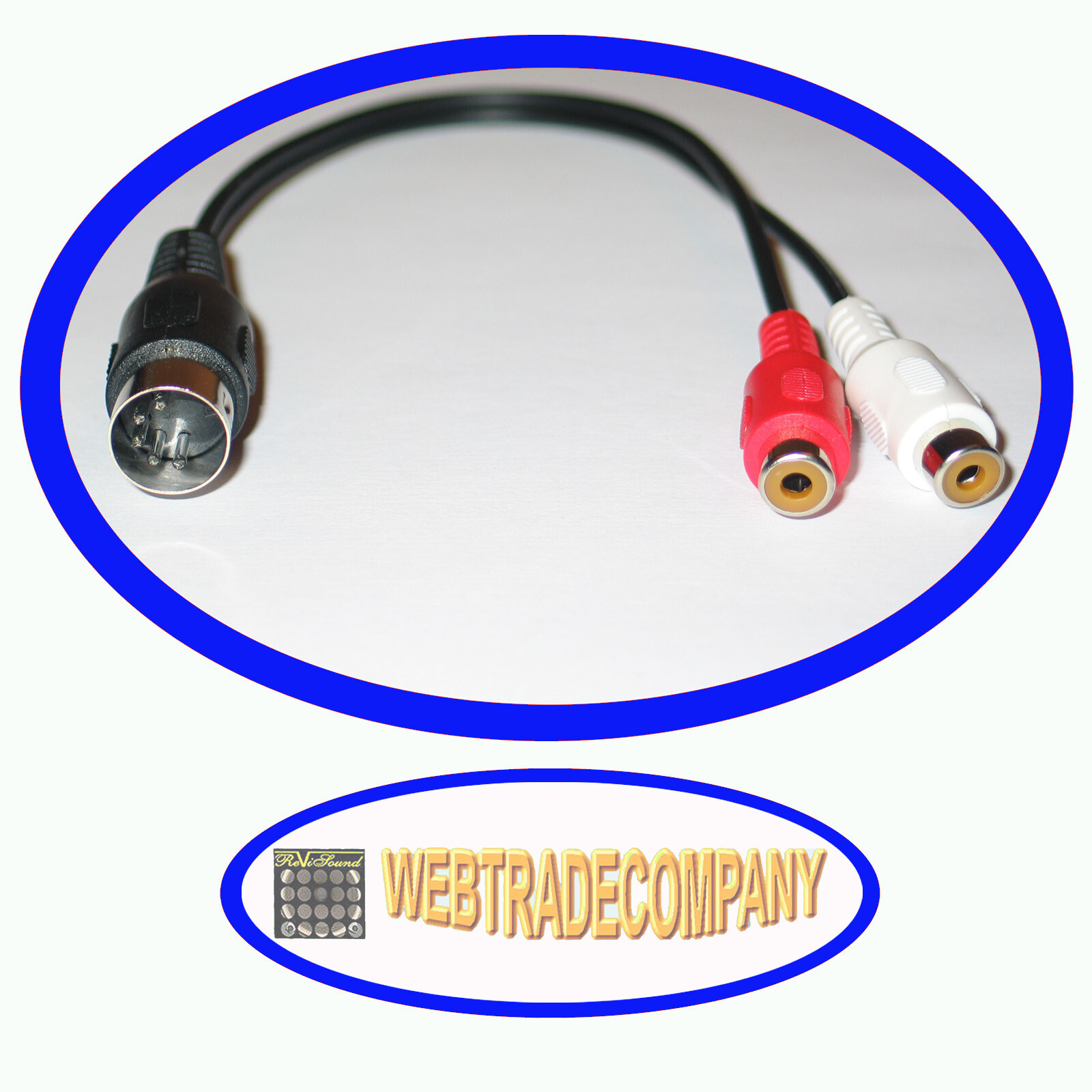 5 Pol Din Stecker Auf Cinch Belegung DIN CINCH Adapter 1x 5-pol.DIN Stecker auf 2x Cinch Buchsen Länge ca