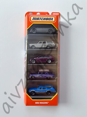 Matchbox 70 Years MBX Wagons Collectable 5 Car Pack Iconic Models, Rare!
