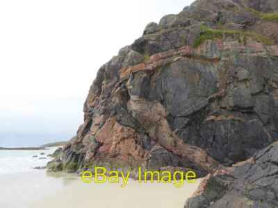Photo 6x4 Cliff at the north end of Oldshoremore beach Balchrick With som c2016