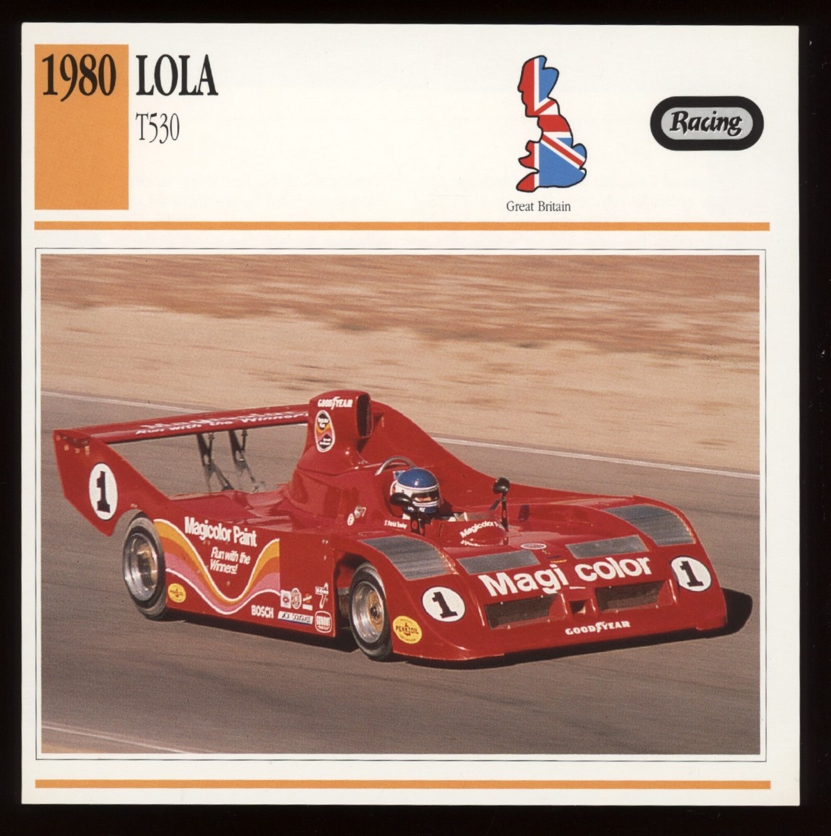 1980 Lola T530 Racing Classic Cars Card | eBay