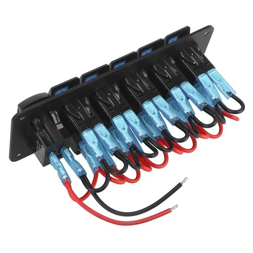5 Gang Rocker Switch Panel LED Light For Car Marine Boat RV Marine 12V/24V New - Picture 7 of 9