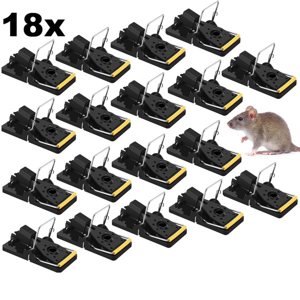 18X Mausefalle MäUsefalle Falle Schlagfalle Tierfalle Maus MäUse Nagetiere M-609-image