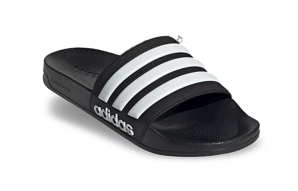 Adidas Adilette Scivoli Doccia Uomo Nuovi Nero Bianco Taglie! GZ5922 NUOVO CON SCATOLA*