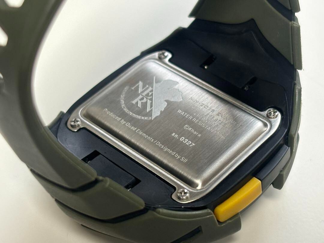 エヴァンゲリオン/5号機/別注/時計/セイコー/EVA-W05/限定/箱付/レア SEIKO x Evangelion EVA-W05 Digital Men's Watch With Box Used