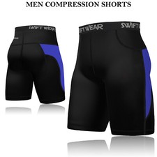 Mens Running Shorts Yoga Boxer Gym Training Fitness Underwear Summer Excercise
