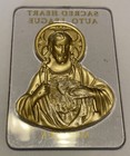 Sacred Heart Auto League Member, Clear Plastic  Plaque Intaglio Jesus — photo 4