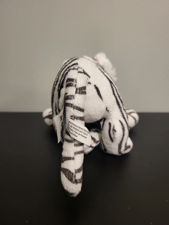 Webkinz White Tiger Plush HM614 GANZ Used White And Black (READ DESC) - Image 3 of 4