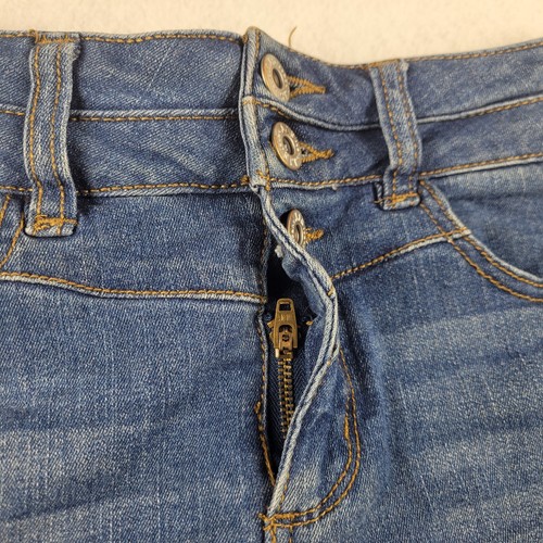 Jay Jays Shorts Womens 6 Blue Denim High Rise Cuffed Hem Stretch Pockets Summer - Picture 6 of 15