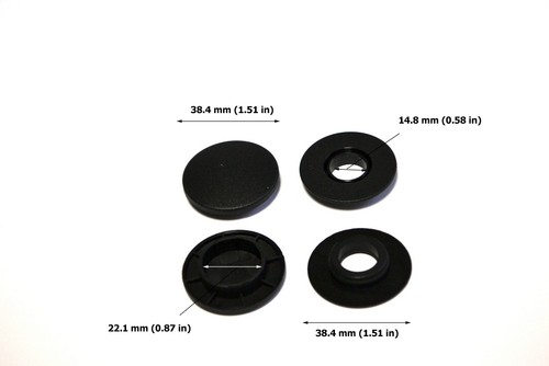Carmats BLACK Fixation Clips for Mercedes-Benz Floor Mat Fasteners Holder 4pcs - Picture 2 of 10