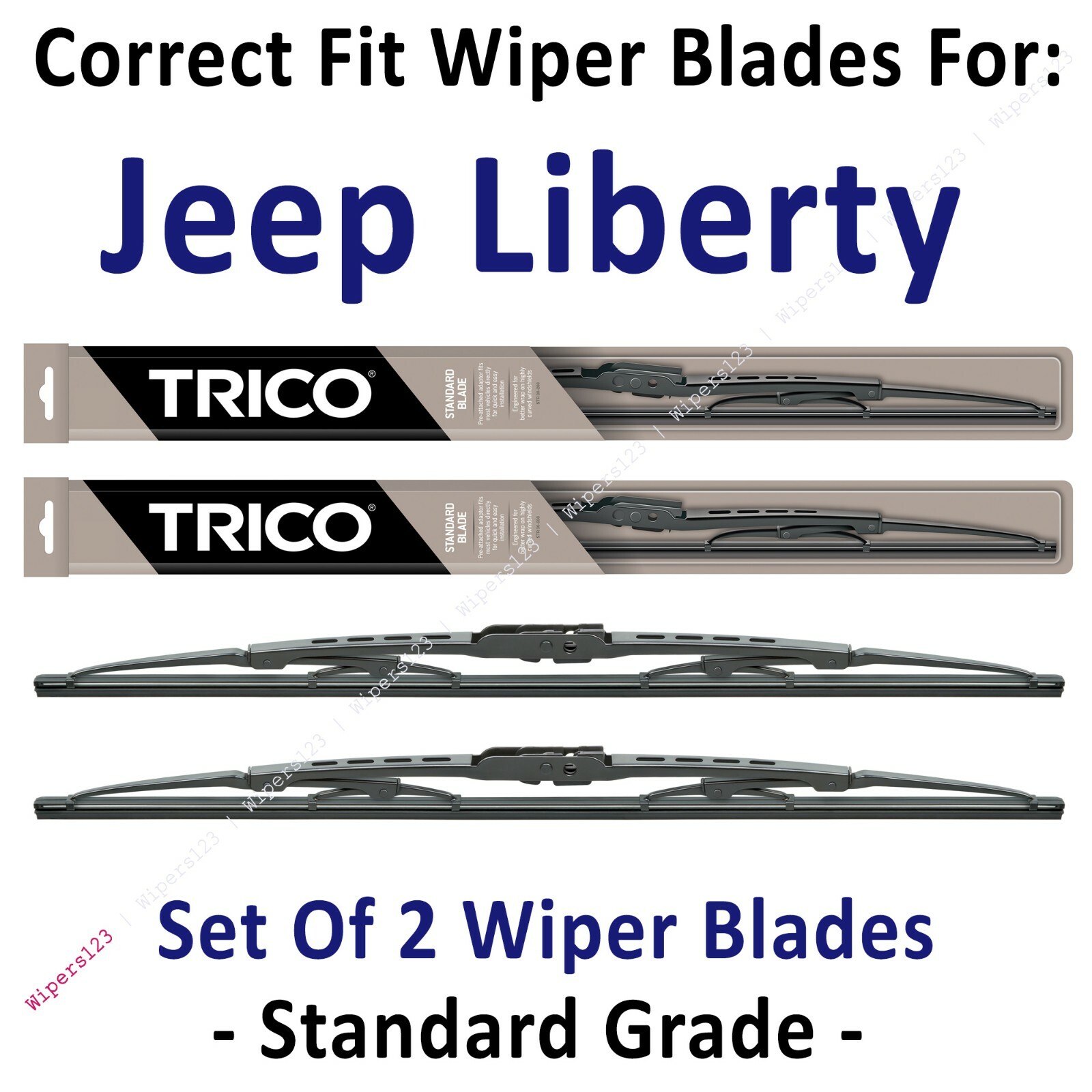 20022013 Jeep Liberty Wipers 2Pack Standard Wiper Blades 30190x2