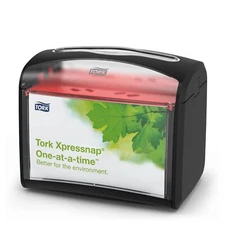 Tork Xpressnap Tabletop Napkin Dispenser Black Easy Clean Durable System