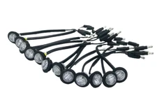 15x 3/4 Maxxima Red Clear LED Clearance Marker Light Trailer Jeep Motorcycle